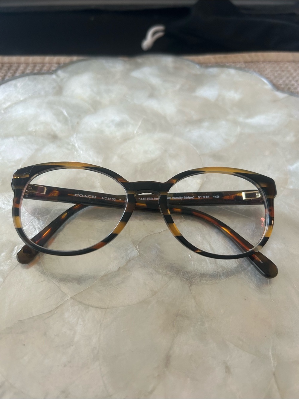 Coach Tortoise Shell Glasses
